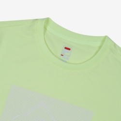 Fila Tennis Logo Graphic - Miesten Poolopaita - Pale Lime | FI-23146